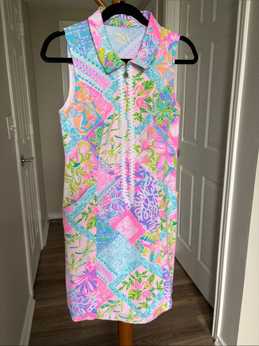 Lilly Pulitzer Luxletic Esamae Dress Block Party Size 2